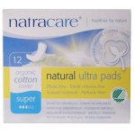 Natracare Organic Cotton Natural Ultra Pads - Super with Wings - 12